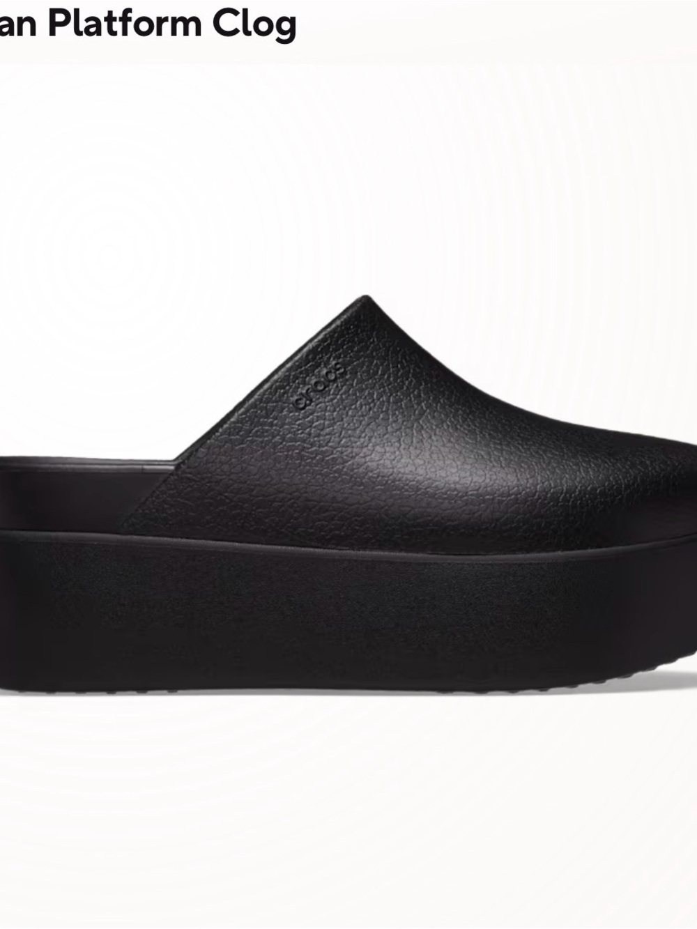 Dylan Platform Clog in Black - Picture 5 of 11